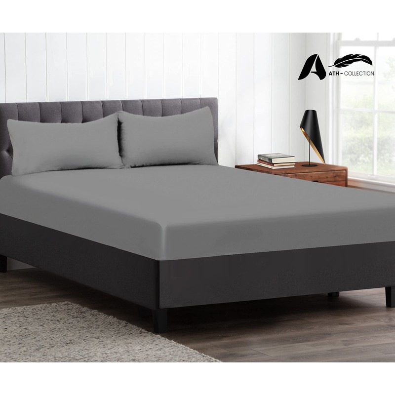 A ATH COLLECTION 300 Thread Count Egyptian Cotton Fitted Sheet