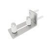 JUBEST Barn Door Floor Guide - Satin Nickel Adjustable Roller