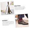 FOMIYES 2pcs Stainless Steel Handheld Shoehorns Compact Shoe Lifter Tools
