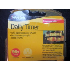Westek Programmable Daily Timer Designer Series Decorative Cover TM07DMB NIB