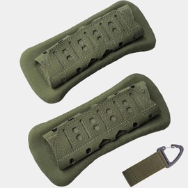 Maxhoo Shoulder Strap Pad for Vest Carrier - 2 Pack Soft Mesh Cushion Shoulder Strap Pads for Plate Carrier, Comfortable Tactical Gear Accessories for Men (Army Green)