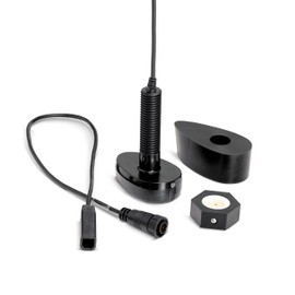 Humminbird 710289-1 XPTH 14 HW T SOLIX Dual Spectrum Chirp with Temperature Plastic Thru Hull Transducer, Black, Standard