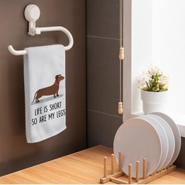 HIWX Dachshund Gifts, Dachshund Towel, Dog Kitchen Towels, Funny Dachshund Dog Decorative Kitchen Towels Hand Towel, Weiner Dog Lovers Gifts Hand Towels Tea Kitchen Towel for Bathroom Decor 16x24