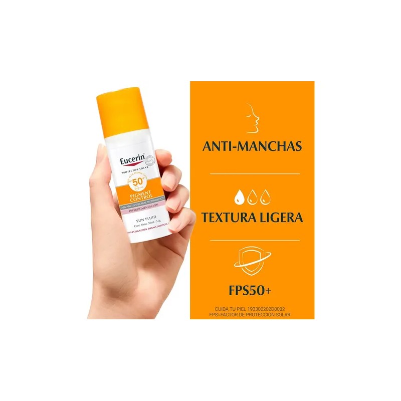 Eucerin Protector Solar Facial Pigment Control Fps 50+ 50ml