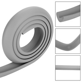 Protector de Esquina de Goma Protector de Parachoques 2M Seguridad para niños Guardias de Esquina para bebés para niños pequeños(Gray)