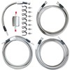 Stainless Steel Braided Fuel Line Quick Fix Kit Compatible with