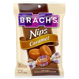 Brach's Nips Caramel Flavored Hard Candy, 3.25 Ounce (Pack of 12)