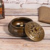 3.5in Vintage Lotus Censer Sandalwood Incense Holder Desktop Ornaments with