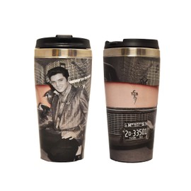 Midsouth Products Elvis Presley Steel Thermo Travel Mug with Car