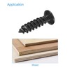 sourcing map M4 x 16mm Wood Screws Phillips Flat Head