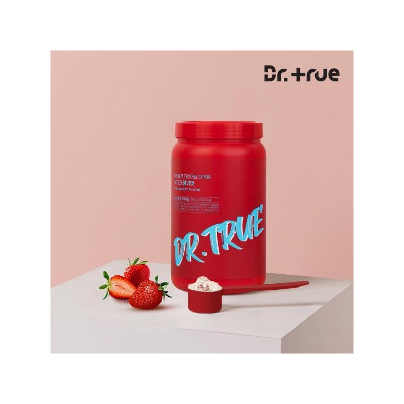 Choose from 2 types of Dr.Tru diet protein shakes: Strawberry