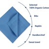 Men's Pure Cotton Handkerchiefs with Hem, Bulk Set Hankies -
