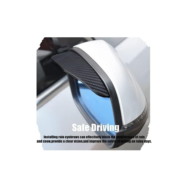 2 Piezas Protectores de Lluvia para Espejo Retrovisor de Auto
