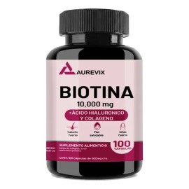 Aurevix Biotina 100 Capsulas                                                                                                                          