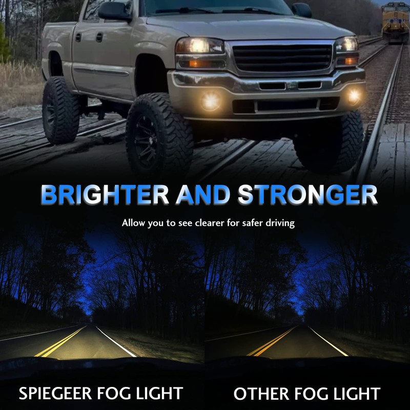 SPIEGEER Fog Lights Lamps Assembly For 2003 2004 2005 2006