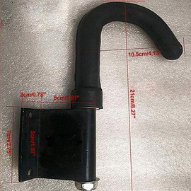 Uestamu Estabilizadores de Gancho de Escalera Telescópica Kit de Gancho de Techo de Separación Estabilizador de Agarre y Protectores de Superficie para Escaleras de Extensión (Negro, Púrpura)