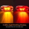 20 PCS 2.5 inch LED Trailer Lights Kit with Screws,