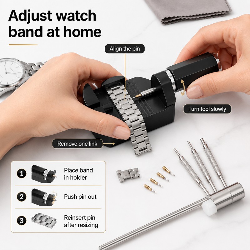 Watch Link Removal Tool Kit for Band Adjustment – Metal