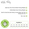 FLADEN Fishing - 20 x Bulk Pack of Pierced Bullet