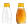 2Pcs Clear Plastic Honey Bottles Honey Squeeze Jar Empty Refillable