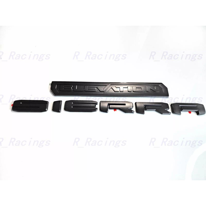 Sierra Overlay Matte black X31 Off Road Sierra Elevation Emblem
