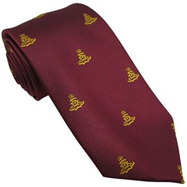 Ties Unlimited Royal Artillery Gold Gun On Maroon Tie