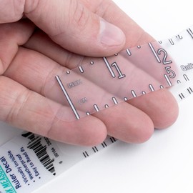 40" / 100cm Ruler Sticker - Adhesive Tape Measure Decal - Made in USA - Waterproof - Transparent - 40 Inch 101 Centimeters