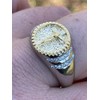 Men's Christian Ring - Solid 925 Sterling Silver & 14k