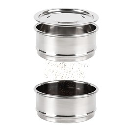 watchget Coffee Cupping Grind Sifter Coffee Sieve Calibration Fine Mesh 20 Mesh Sieve with Cleaning Brush Stainless Steel Professional Coffee Making Accessories