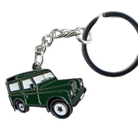 GBJUK Green Landrover Style 4x4 Car Enamel Keyring Keychain