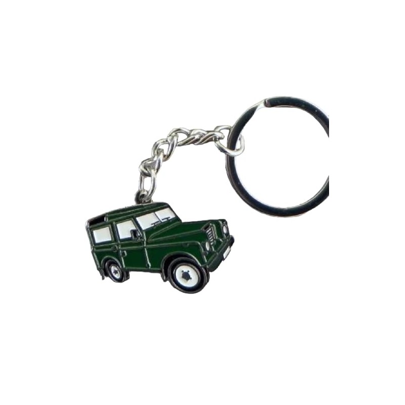 GBJUK Green Landrover Style 4x4 Car Enamel Keyring Keychain