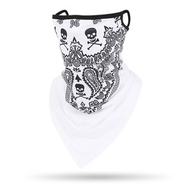 DALO Face Cover Absorbent Quick-Dry UV Protection Cool Ear-Hook Face Mask Sports Outdoor Unisex Neck Cover Paisley