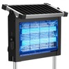 Solar Bug Zapper Outdoor, 4500V Mosquito Zapper Waterproof with Panel