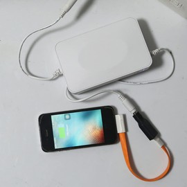 BYUTFA USB 2.0 A Female to DC 5.5x2.1mm Hollow Plug Power Supply for DC Female for Notebook Computer Power Ban