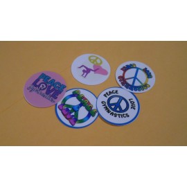 Unbranded Pre Cut One Inch Bottle Cap Images :Love Peace Gymnastics Free Shipping - photo, 15 images