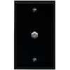 RiteAV Coax Cable TV Wall Plate 1 Gang Flat -