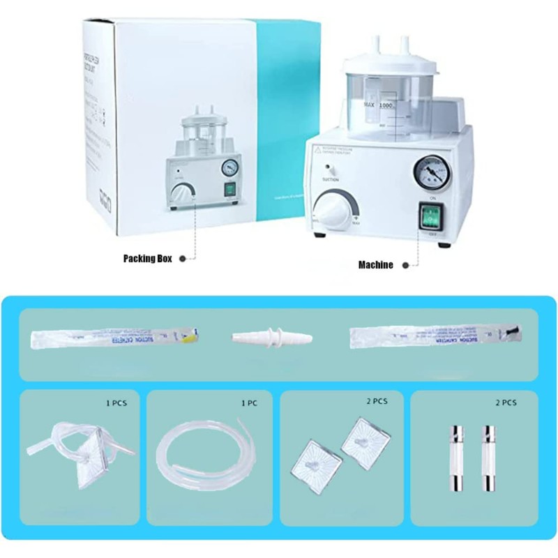1000ml Portable Veterinary Suction Machine for Home Use 110V