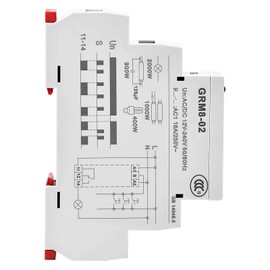 LNKWEL GRM8-02 Latching Relay 12V Timer Electronic Impulse Relay SPDT 16A DIN Rail Mount AC/DC12V~240V