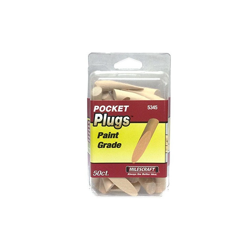 Milescraft 53450003 3/8" PocketPlugs - Includes 50 plugs