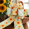 LaRibbons Floral Ribbon Wired 2 Rolls 2.5 Inch x 12