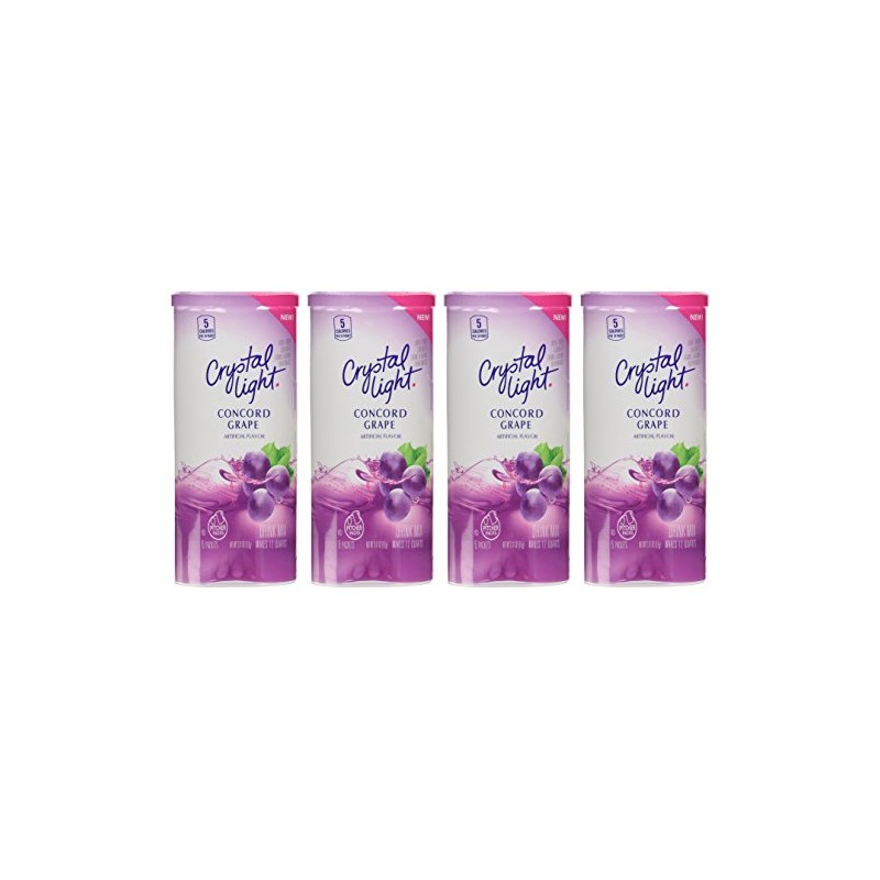Crystal Light Concord Grape Drink Mix (Pack of 4)