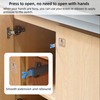 Push to Open Self-Closing Push Door Latch Cabinet Hardware, 10