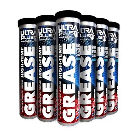 Ultra1Plus Multipurpose Lithium Complex Grease | High Temp Lubricant Lithium Grease Tube | Red and Tacky Grease Tube 14 oz NLGI 2 x 6 Pack | Wheel Bearing, Axle, Tractor, Boat Trailer, Heavy Equipment