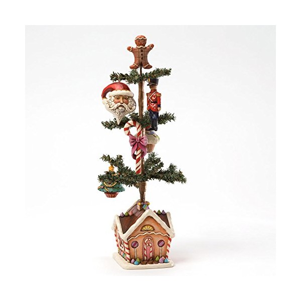 Enesco Jim Shore Heartwood Creek Tabletop Tree with 5 Ornaments Figurine, 12-Inch
