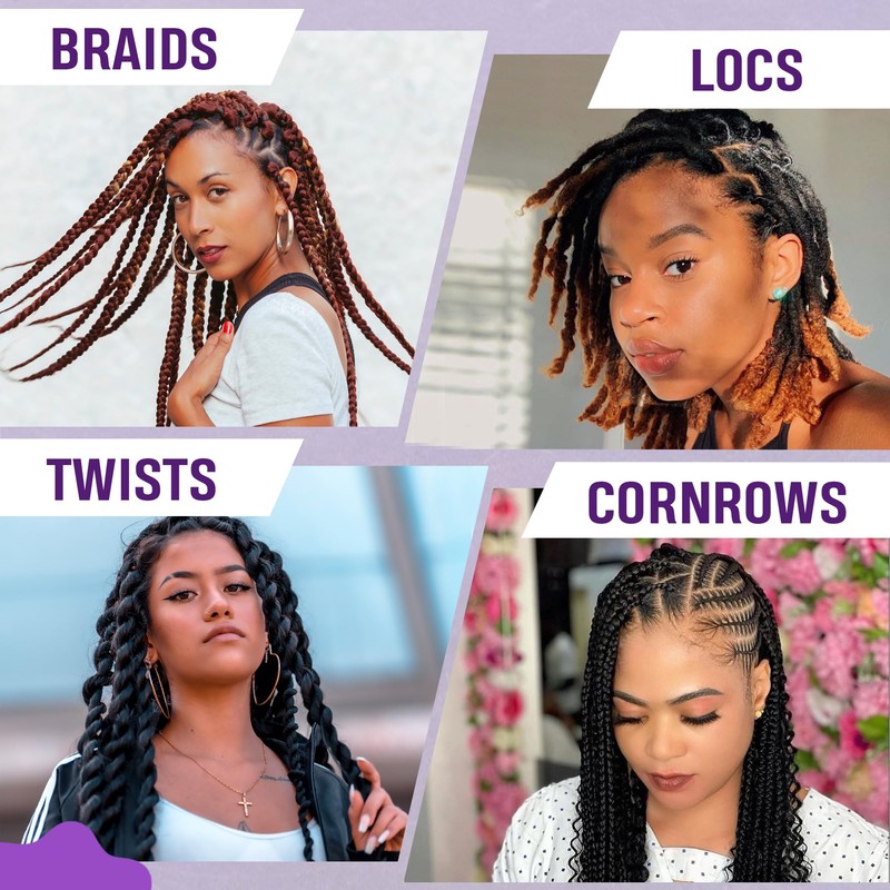 Tender Tangles Braid Gel for Cornrow, Box Braid, Loc and