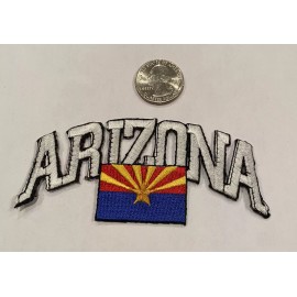 Unbranded ARIZONA VINTAGE EMBROIDERED IRON ON PATCH.  4”x 2” Awesome!