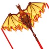 Simxkai Dragon Kite for Adults, Kids, boy, Beginners, Beach,Large, Ages 8-12 Easy to Fly, Large Single Line(red)