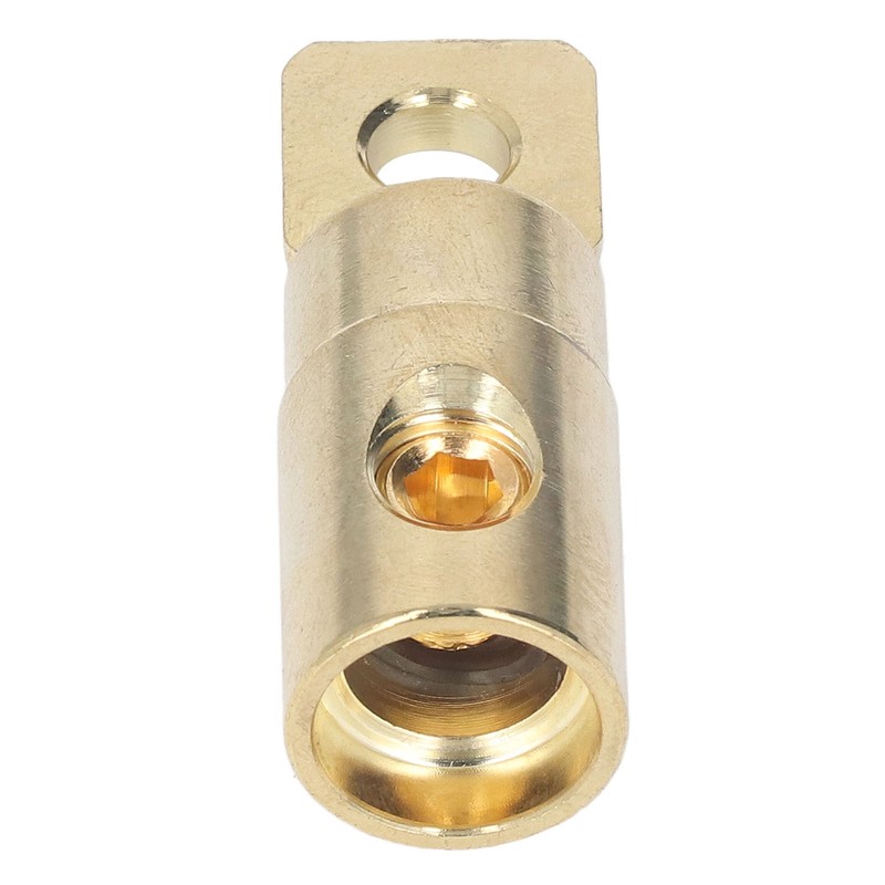 Pair Power Battery O Ring Terminals Brass Gold Plated High