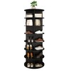 affeivul 7 Tier Rotating Shoe Rack Tower 360, Circular Shoe