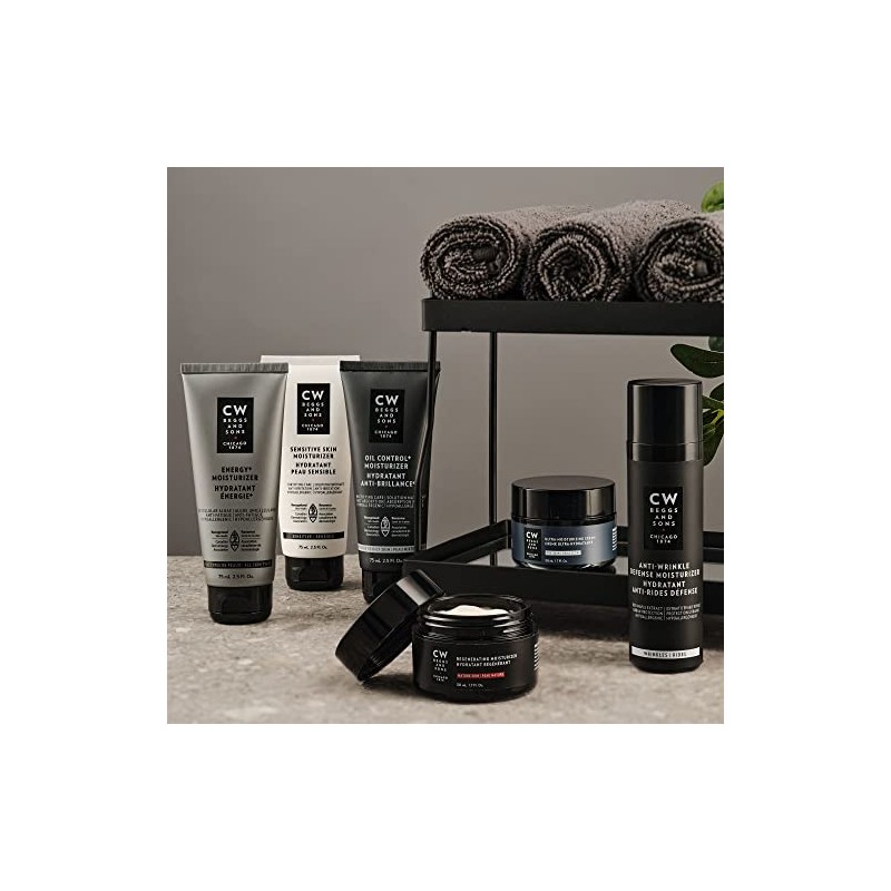 CW Beggs and Sons Sensitive Skin Moisturizer for Men, Hypoallergenic